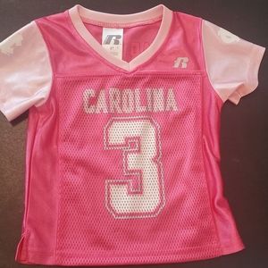 Pink #3 Tarheel short sleeve Jersey size 2T
